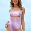 CUPSHE Saint Tropez Removable Adjustable Straps One Piece Swimsuit