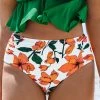 CUPSHE Zoe Floral High Waisted Plus Size Bikini Bottom Swimwear UP TO 70% OFF