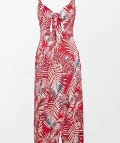 CUPSHE Reagan Tropical Knotted Dress Dresses
