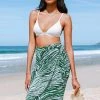 CUPSHE Yesenia Zebra Print Tie Sarong Cover Ups
