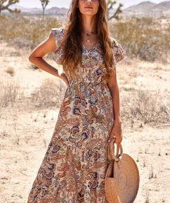 CUPSHE Charleigh Flared Sleeve V-neck Dress Dresses