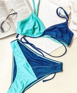 CUPSHE Swimwear UP TO 70% OFF Passion Wrap Bralette And V Hipster Bikini Set