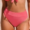 CUPSHE Enjoy The Sun Banded High Waist Cheeky Bikini Bottom Bikinis