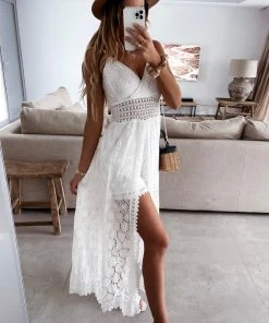 CUPSHE Dresses Thin Straps Ruching Smocking Jumpsuit