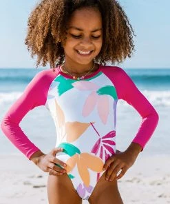 CUPSHE One Pieces Street Art Back Zip Girls Swim One Piece Swimsuit