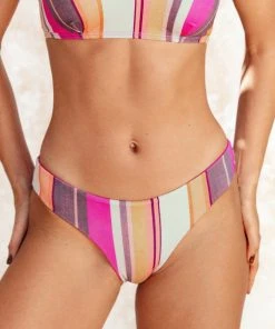 CUPSHE Swimwear UP TO 70% OFF Nikita Striped Low Waisted Reversible Bikini Bottom