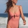 CUPSHE Legacy Bow Knot One Piece Swimsuit One Pieces