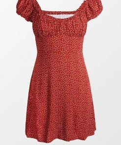 CUPSHE Alessandra Ditsy Frill Short Dress Dresses