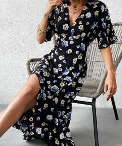 CUPSHE Lisa V-neck Normal Sleeve Maxi Dress Dresses
