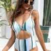 CUPSHE Maing Day Trip V Wire Cutout One Piece Swimsuit