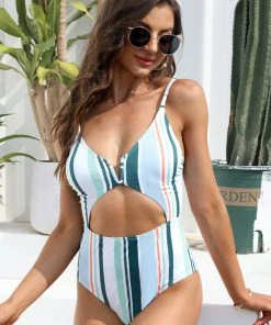 CUPSHE Maing Day Trip V Wire Cutout One Piece Swimsuit