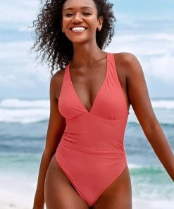 CUPSHE Braided Back And Strappy Tummy Control One Piece Swimsuit