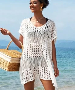 CUPSHE Nadia Hollow Out Cover Up Cover Ups