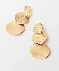 CUPSHE Trunk Bay Gold Minimalism Geometric Earrings Accs & Clothing