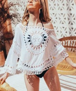 CUPSHE Lavonne Scoop Crochet Crop Top