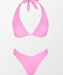 CUPSHE Summer Of Love Halter Back Tie Bikini Set Swimwear BOGO 40% OFF