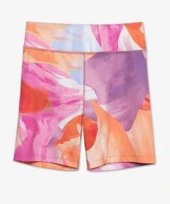 CUPSHE Retro Swirl Motion Blur Print Bike Shorts