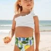 CUPSHE Keira One Shoulder Ruffle Bikini For Toddler Girls And Girls Swimwear UP TO 70% OFF