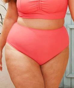 CUPSHE Swimwear BOGO 40% OFF Summer Of Love High Waist Tummy Control Plus Size Bottom