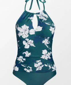 CUPSHE Charmed Romance Keyhole Tankini & High Waist Bikini Bottom Set Swimwear BOGO 40% OFF