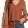 CUPSHE Amalfi Loose Bubble Sleeve Fitted Top Beach Shirts & Tops
