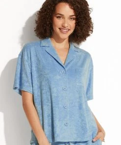 CUPSHE Lyanna Front Open Shirt Collar Top
