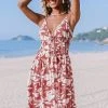 CUPSHE Allyson Thin Strap Floral A-Shape Dress