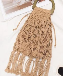 CUPSHE Accs & Clothing Beachwood Brown Braided Satchel Bag