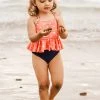 CUPSHE Amalia Crisscross Ruffle Tankini For Toddler Girls And Girls Swimwear UP TO 70% OFF