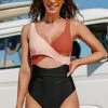 CUPSHE One Pieces Avery Color Block One Piece Swimsuit