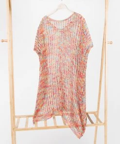 CUPSHE Cover Ups Jillian V-neck Crochet Loose Waisted Kaftan