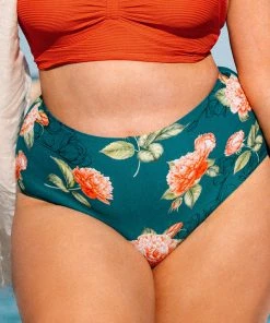 CUPSHE Swimwear UP TO 70% OFF Kora Floral Plus Size Bikini Bottom