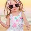 CUPSHE Rose Floral One Piece Swimsuit For Toddler Girls And Girls One Pieces