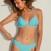 CUPSHE Swimwear UP TO 70% OFF Saint Tropez Triangle Back Hook Bikini Set