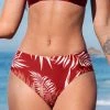 CUPSHE Tropic Escape Ladder Trim Mid-Rise Hipster Bikini Bottom Bikinis