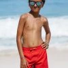 CUPSHE Rainforest Boogie Tomato Red Boys' Adjustable Volley Shorts