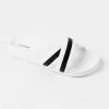 CUPSHE Baker Beach Black White Stripe Slippers Accs & Clothing