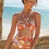 CUPSHE One Pieces Passion Blooming Tunneled Cutout Ring Front One Piece Swimsuit