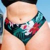 CUPSHE Swimwear UP TO 70% OFF Cecilia Floral High Waisted Plus Size Bikini Bottom