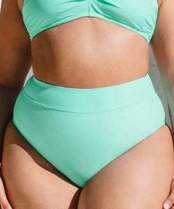 CUPSHE Swimwear UP TO 70% OFF Nature Trip Banded High Waist Tummy Control Plus Bikini Bottom