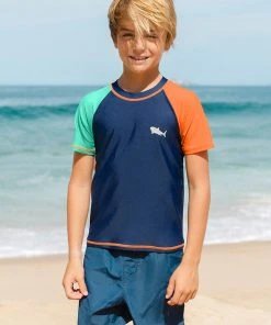 CUPSHE Skater Boy Short Sleeve Rashguard Boys' Swim Tee