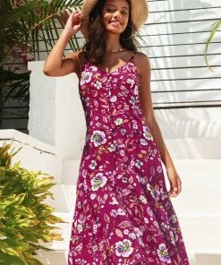 CUPSHE Maia Floral Slip Dress Dresses