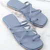 CUPSHE Accs & Clothing Cabana Party Blue Strappy Thong Sandals