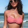 CUPSHE Bikinis Luminescent Cinched Front Back Tie Bikini Top