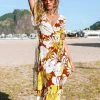CUPSHE Freya Floral Wrap Tie Wait Dress Dresses