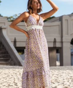 CUPSHE Myla Plunge Halter Neck Slip Dress