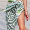 CUPSHE Cover Ups Cala Zebra Print Tie Waisted Sarong