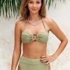 CUPSHE Lizeth Textured O-ring Back Tie Bikini