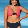 CUPSHE Swimwear UP TO 70% OFF Alora Knotted Front Plus Size Bikini