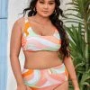 CUPSHE Strawberry Fields Bralette Forever Tummy Control Plus Size Bikini